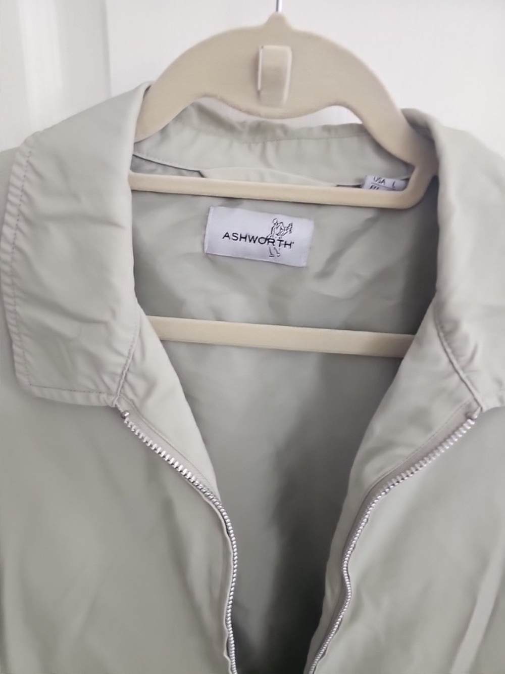 Ashworth Women's Light Sage Zip-Front Jacket